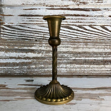 Load image into Gallery viewer, Spindletop Antique Brass Candle Holder