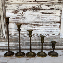 Load image into Gallery viewer, Spindletop Antique Brass Candle Holder