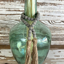 Load image into Gallery viewer, Grey Beaded Garland With Tassels