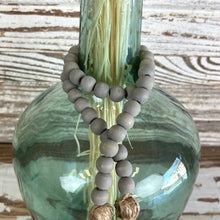 Load image into Gallery viewer, Grey Beaded Garland With Tassels