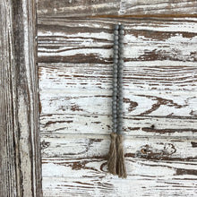 Load image into Gallery viewer, Grey Beaded Garland With Tassels