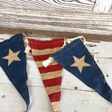 Load image into Gallery viewer, Patriotic Pennant Banner