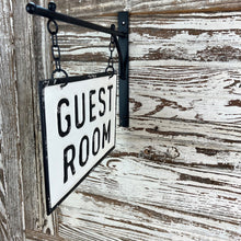 Load image into Gallery viewer, Guest Room Tin Hanger Sign