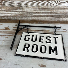 Load image into Gallery viewer, Guest Room Tin Hanger Sign