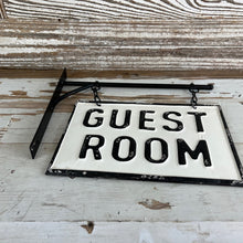 Load image into Gallery viewer, Guest Room Tin Hanger Sign