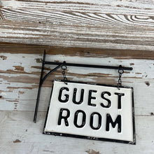 Load image into Gallery viewer, Guest Room Tin Hanger Sign