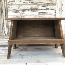 Load image into Gallery viewer, Wooden Rectangle Stool