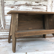 Load image into Gallery viewer, Wooden Rectangle Stool