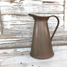 Load image into Gallery viewer, Vintage Inspired Copper Finish Pitcher