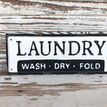 Load image into Gallery viewer, Metal Laundry Sign