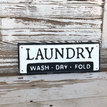 Load image into Gallery viewer, Metal Laundry Sign
