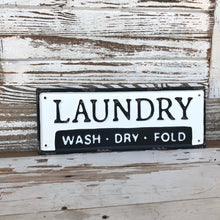 Load image into Gallery viewer, Metal Laundry Sign