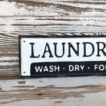Load image into Gallery viewer, Metal Laundry Sign