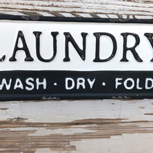 Load image into Gallery viewer, Metal Laundry Sign