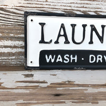 Load image into Gallery viewer, Metal Laundry Sign