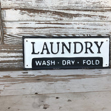 Load image into Gallery viewer, Metal Laundry Sign
