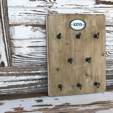 Load image into Gallery viewer, Key Hook Board