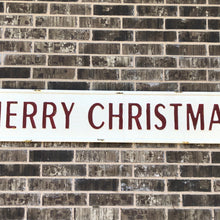 Load image into Gallery viewer, Embossed Metal Merry Christmas Sign