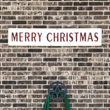 Load image into Gallery viewer, Embossed Metal Merry Christmas Sign