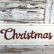 Load image into Gallery viewer, Corrugated Metal Merry Christmas Sign