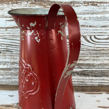Load image into Gallery viewer, Red Flower Garden Pitcher
