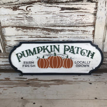 Load image into Gallery viewer, Pumpkin Patch Wooden Sign
