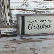Load image into Gallery viewer, Grain Sack Merry Christmas Sign