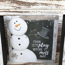 Load image into Gallery viewer, Snowman Box Sign Set