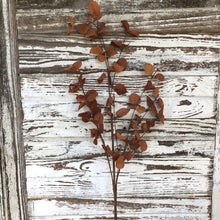 Load image into Gallery viewer, Burnt Orange Penny Leaf Spray