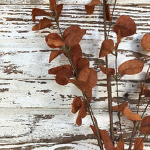 Load image into Gallery viewer, Burnt Orange Penny Leaf Spray