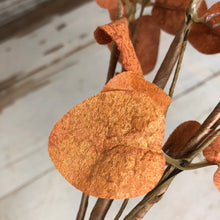 Load image into Gallery viewer, Burnt Orange Penny Leaf Spray