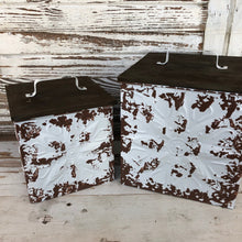 Load image into Gallery viewer, Vintage Square Storage Bin Set