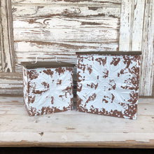 Load image into Gallery viewer, Vintage Square Storage Bin Set