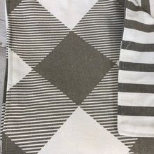 Load image into Gallery viewer, Double Sided Check & Stripe Table Runner