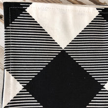 Load image into Gallery viewer, Double Sided Check & Stripe Table Runner