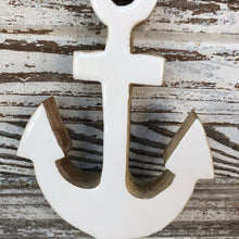 Load image into Gallery viewer, Enamelware Wood Anchor
