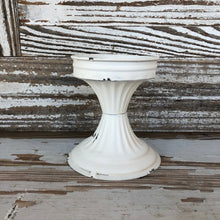 Load image into Gallery viewer, White Enamel Candlestick Set