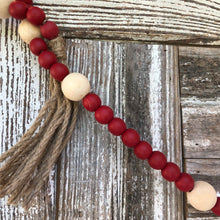 Load image into Gallery viewer, Red Bead Garland