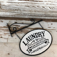 Load image into Gallery viewer, Laundry Tin Hanger Sign