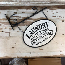 Load image into Gallery viewer, Laundry Tin Hanger Sign