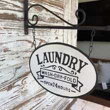 Load image into Gallery viewer, Laundry Tin Hanger Sign