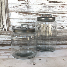 Load image into Gallery viewer, Lidded Glass Storage Jars
