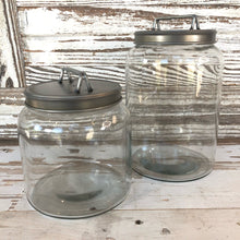 Load image into Gallery viewer, Lidded Glass Storage Jars