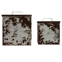 Load image into Gallery viewer, Vintage Square Storage Bin Set