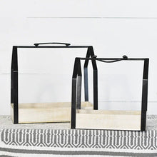 Load image into Gallery viewer, Modern Architectural Wooden Trays With Handles