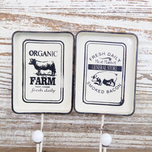 Load image into Gallery viewer, Farmhouse Wall Hooks - Set of 2