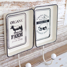 Load image into Gallery viewer, Farmhouse Wall Hooks - Set of 2