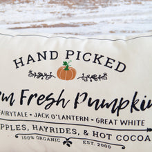 Load image into Gallery viewer, Farm Fresh Pumpkins Pillow