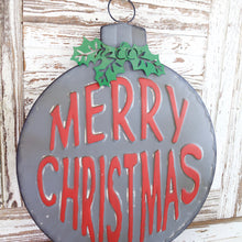 Load image into Gallery viewer, Metal Ornament Merry Christmas Sign