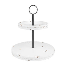 Load image into Gallery viewer, Chippy White Tiered Tray